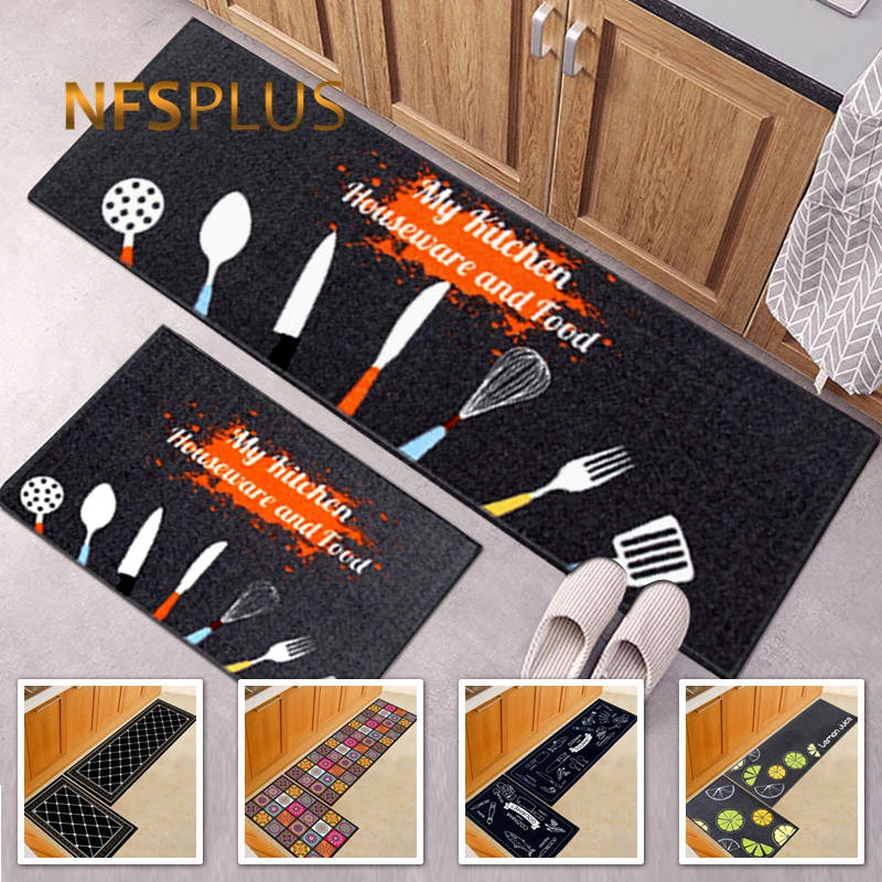 Кухонный коврик напольный 40x60 см 40x120 противоскользящий кухонный из полиэфирного