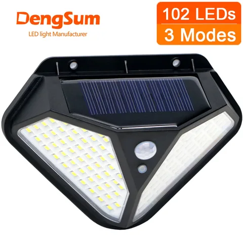 Солнечный светильник 102LED с датчиком движения