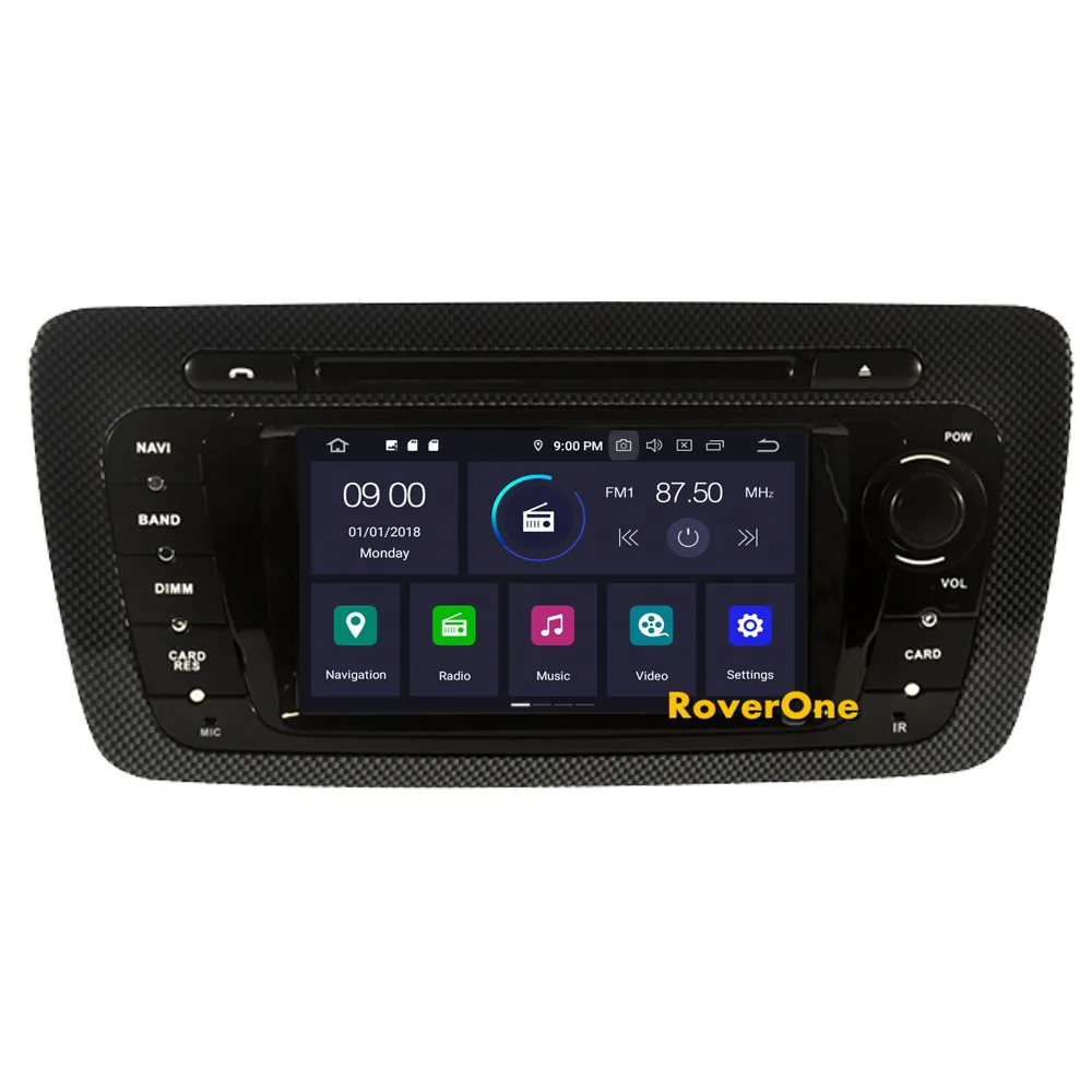 RoverOne Android 9,0 Восьмиядерный автомобильный Радио DVD gps для сиденья Ibiza сенсорный экран мультимедийный плеер головное устройство Bluetooth HD камера