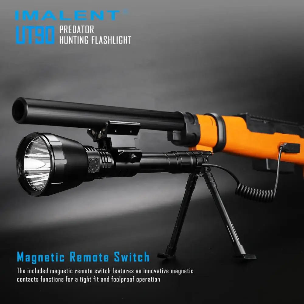 IMALENT UT90 Хищник фонарик Luminus SBT-90 2nd 4800LM светодиодный с 21700 Батарея для охоты или