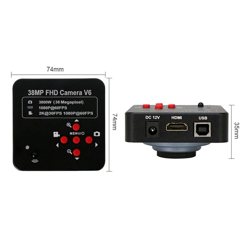 

38MP Webcam Industry FHD Camera Microscope Camera Adapter Mini Microcamera HD 1080P High Speed Transmission