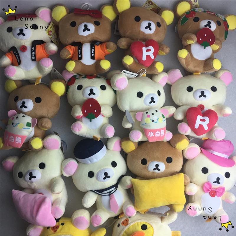 2 шт./лот смешанные стили Медведь Rilakkuma, плюшевый игрушка, Свадебные/вечерние/компания юбилей рекламные Rilakkuma Медведь Подарки Игрушка