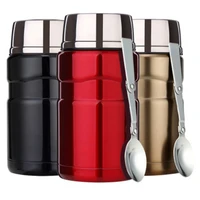 700ml food thermos container with spoon stainless steel vacuum flask lunch box outdoor coffee soup food smoldering pot thermoses