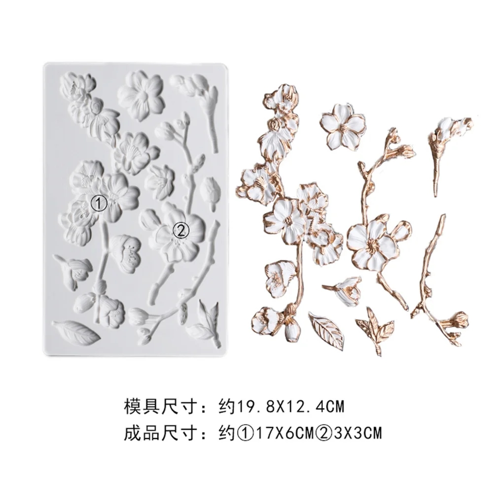 Luyou 1 предмет цветы смолы силиконовые формы для торта с помадные торт