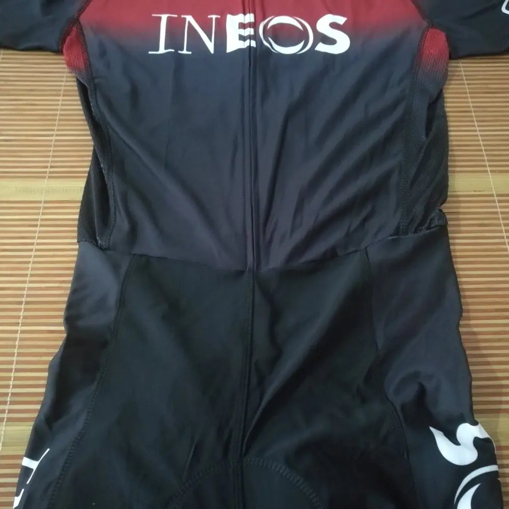 pro team ineos красный цельный велокостюм для езды на велосипеде, Джерси, гоночные боди, MTB Ropa Ciclismo, велосипедный спортивный костюм, Майо, гелевая подкладка