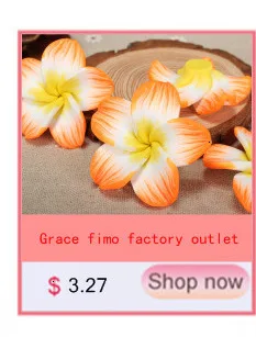 20 шт./лот 18 мм Fimo Полимерная глина искусственный Плюмерия цветок бусины Diy серьги браслет ожерелье Гавайи ювелирных изделий Аксессуары