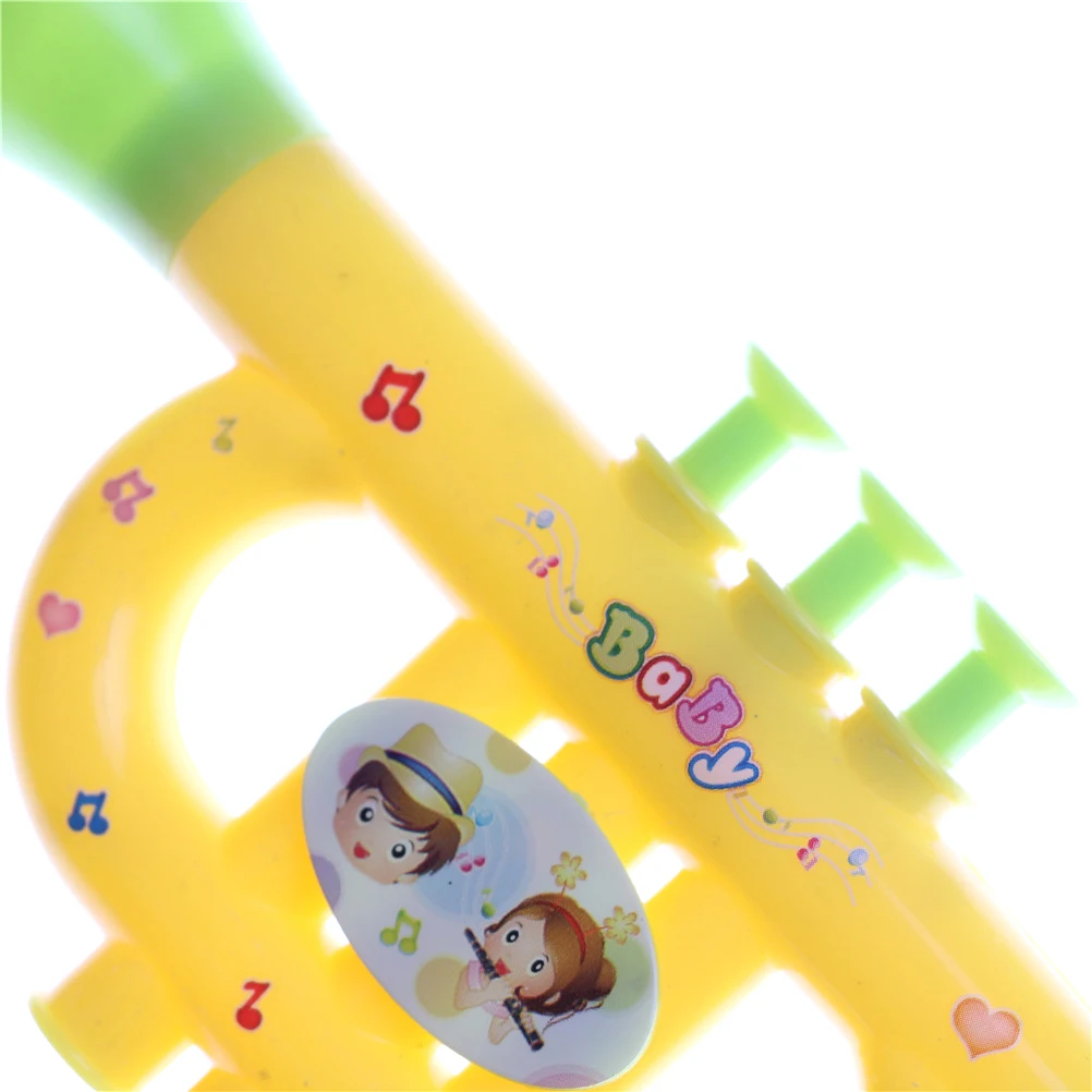 

Colorful Plastic Trumpet Hooter Baby Kids Musical Instrument Early Education Toy