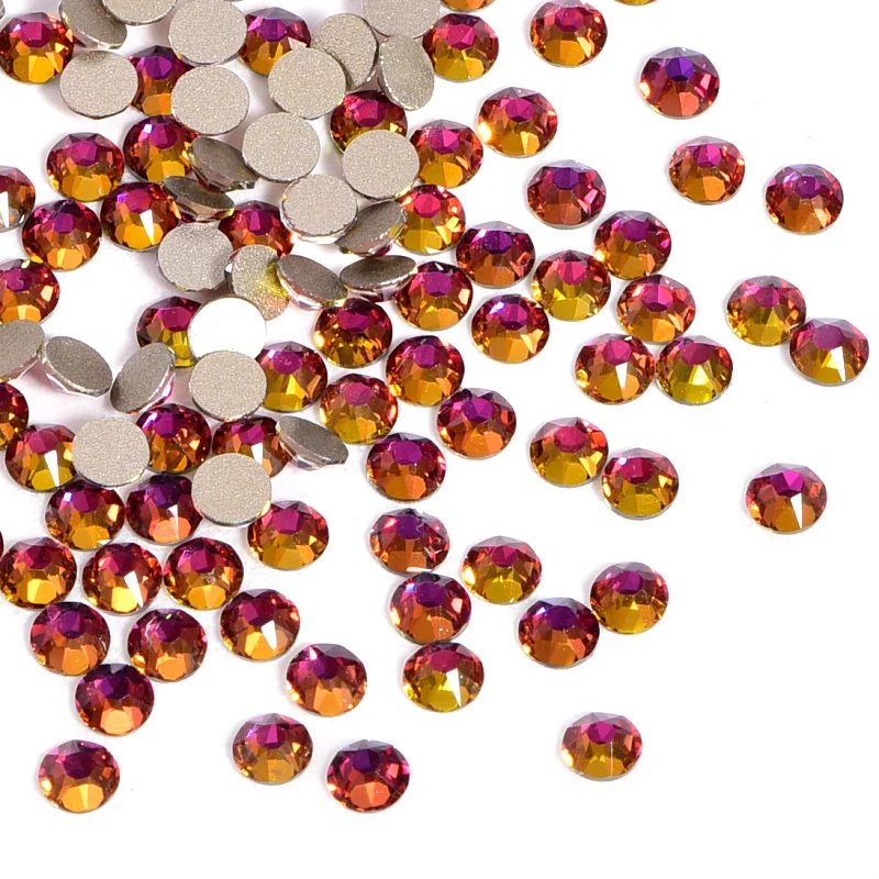 Top Quality 16 Facets Red Volcanic Non Hot Fix Rhinestones 1440pcs SS16 4MM Nail Art for DIY Craft Decoration B1298 | Дом и сад