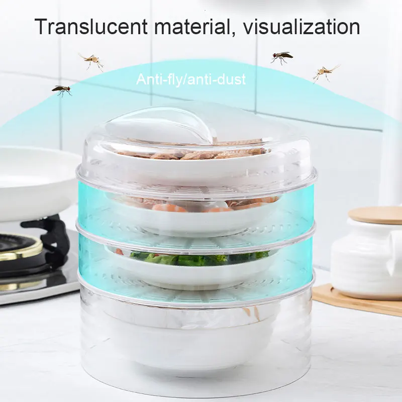 

Practical Fresh Food Storage Box Insulation Dish Cover Meal Food Cover Winter Thick Dust-Proof Heating Cover Fresh-keeping Lids