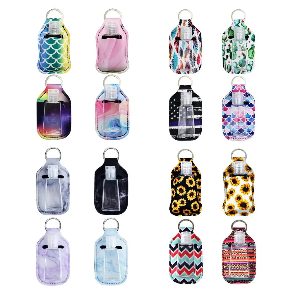 

Travel Bottles Set with Keychains Leak Proof Squeezable Toiletries Containers Refillable Travel Tubes with Flip Caps for Shampoo