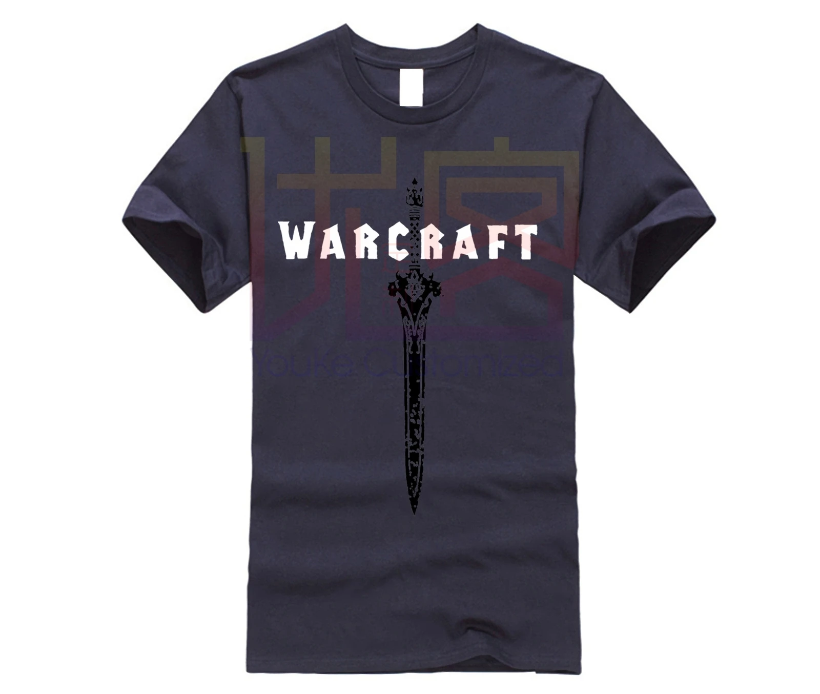 World Of Warcraft Sword футболка новая Лицензированная Merch онлайн игра | Мужская одежда