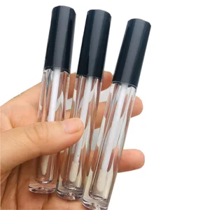 103050 шт. Золотойчерный 5 мл пустой тюбик для блеска для губ с палочкой для блеска для губ бровей красота макияж косметический контейнер