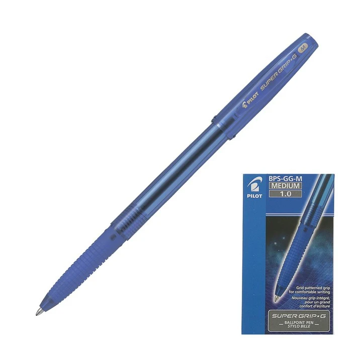 Ручка шариковая Pilot Super Grip G узел 1.0мм резиновый упор | Канцтовары для офиса и дома
