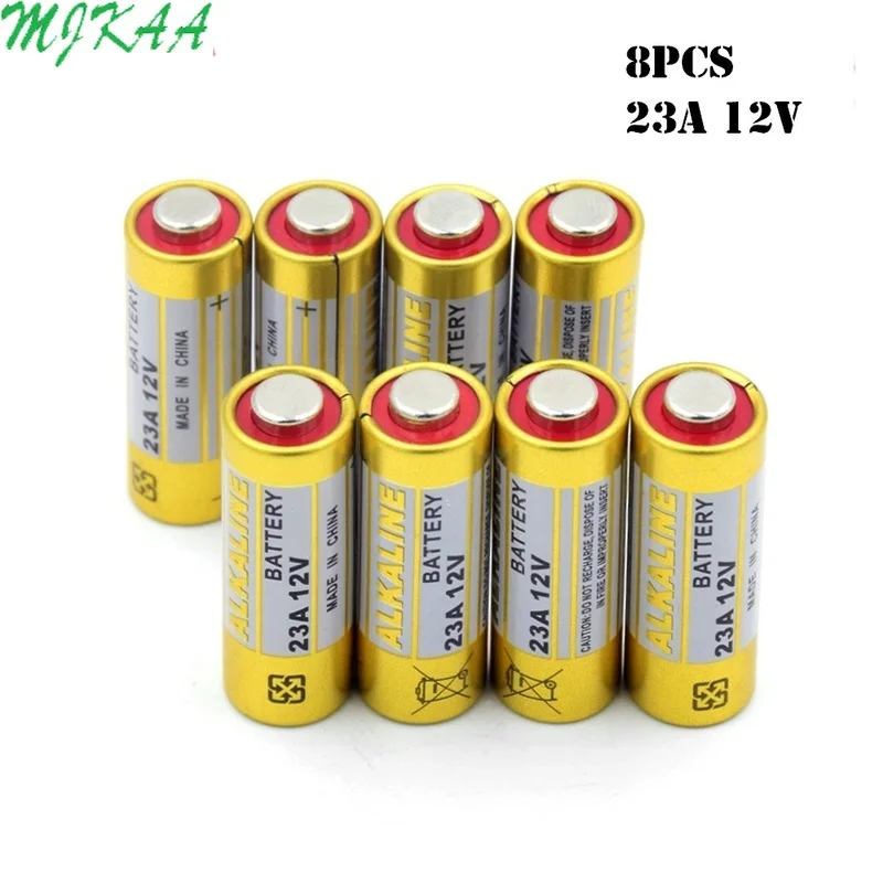8 шт. 12 В 23A 23AE 23GA A23 A23S E23A EL12 3LR50 V23GA MN21 L1028 MS21 RV08 VR22 GP23A 21/23 K23A сухие щелочные