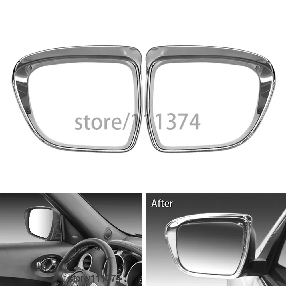 

Хромированное зеркало заднего вида для Nissan Juke 2015 2016 2017 2018