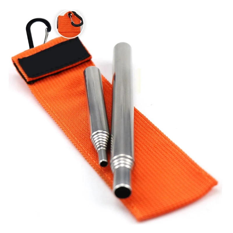 Телескопическая трубка из нержавеющей стали дующая труба пожарная карманный