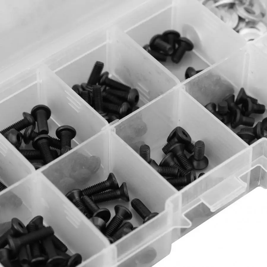 180 шт/270 шт плоские/винты с круглой головкой набор в коробке ремонтный