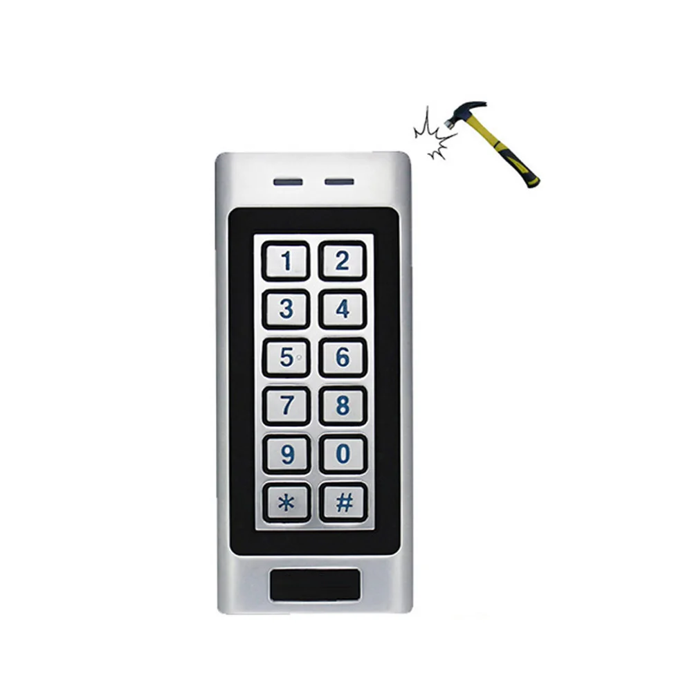 

2022. relay Access Control gate opener door lock Keypad RFID Reader controller125KHz Metal Indoor Outdoor