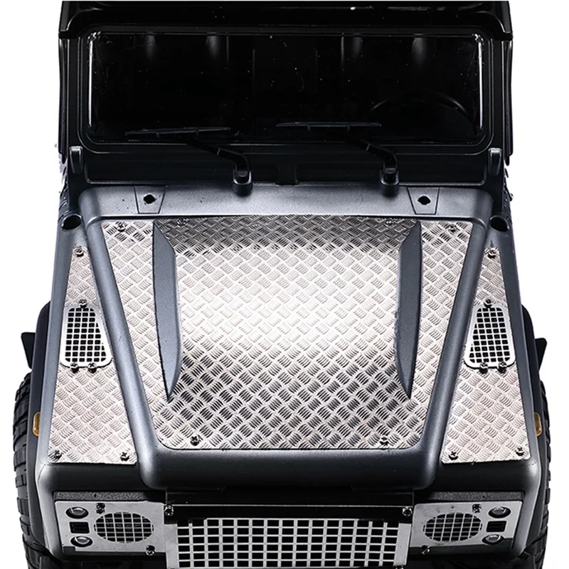 

2 Set RC Car Part: 1 Set Mini Simulation Fuel Tank Decoration Tools & 1 Set Metal Mesh Grille Intake Grille Cover