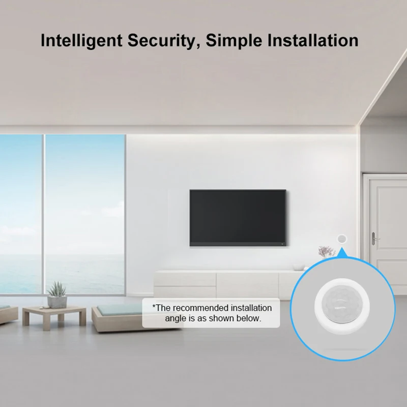 

Tuya Zigbee MINI Smart PIR Motion Detection Sensor Anti-Theft Home Security,Smartlife APP Remote Monitor,Required Zigbee Hub