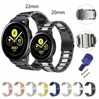 band 20mm 22mm 316l for samsung galaxy watch active2 42mm 44mm sport band for samsung active watch 42 46mm gear s3 s2 watchstrap