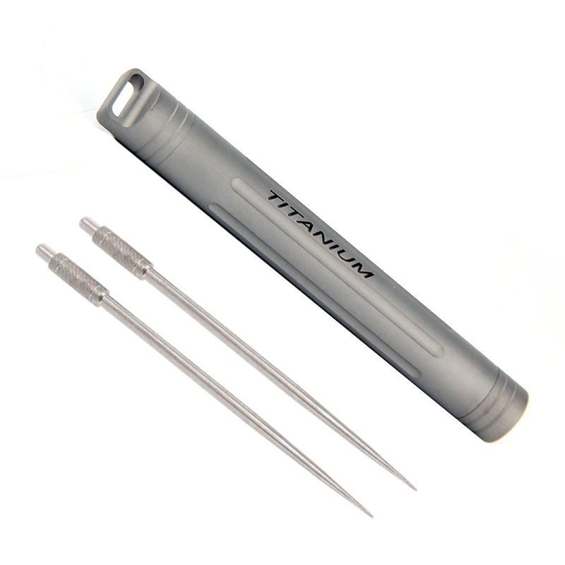 Case Grey Set Tiartisan Карманный держатель зубочистки экологически чистый Сверхлегкий портативный титановый чехол для таблеток контейнер для путешествий - Цвет: Case Grey Set