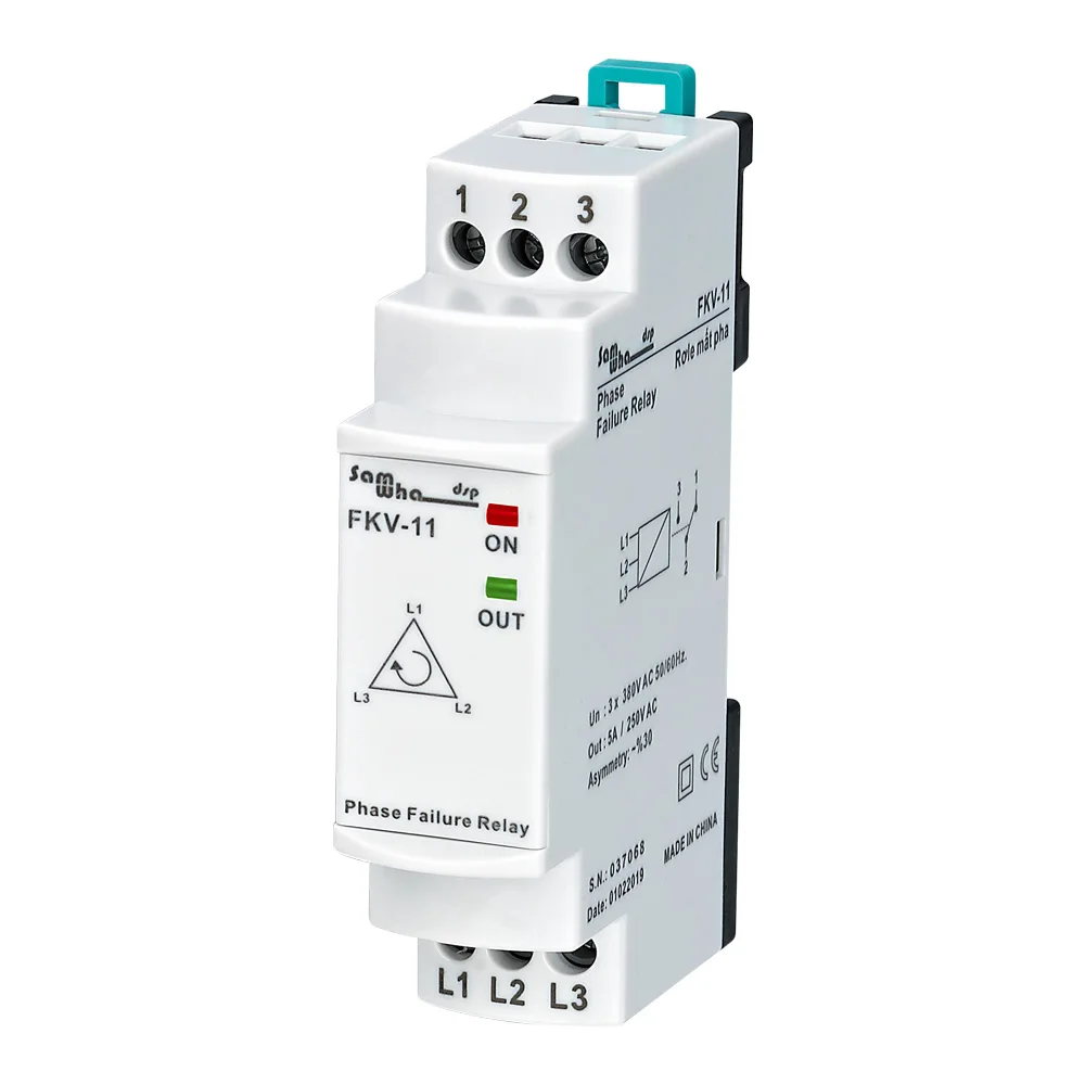 

Samwha-Dsp FKV-11 3 * 380VAC ненейтральный трехфазный отказ, фазовая асимметрия (фиксированная. 30%) реле
