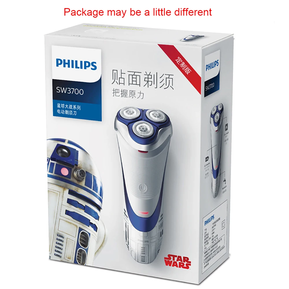 Philips Star Wars Robot SW3700 Electric Shaver Triple Blade Rotate Rotary Rechargeable 100-240V Razor Face Care For Men | Бытовая