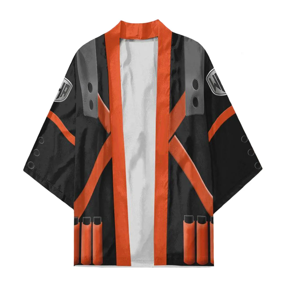 Плащ-кимоно с принтом моя геройская Академия Bakugou Katsuki | Тематическая одежда и