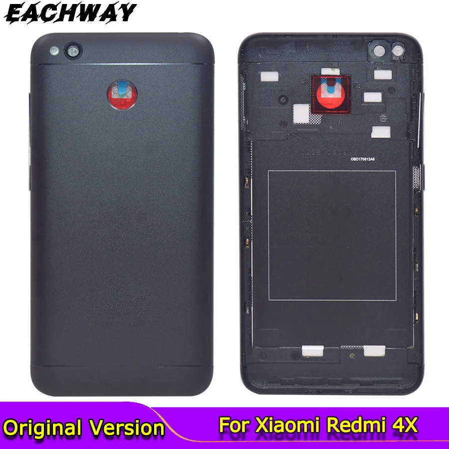 Металлическая крышка аккумулятора для Xiaomi Redmi 4X стекло камеры боковые ключи