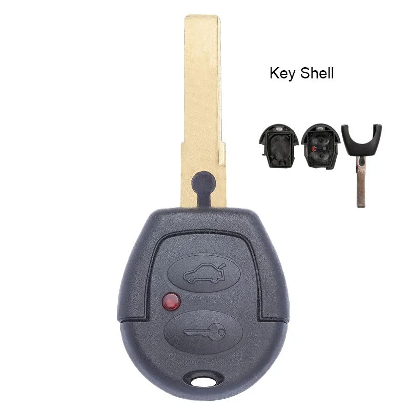 

RIOOAK Remote Car Key Shell Case Fob 2 Button for VW Volkswagen Polo Golf Passat Bora Jetta Sharan