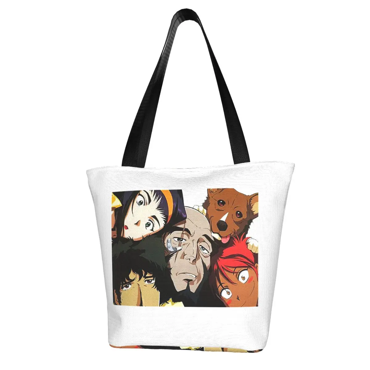 Cowboy Bebop Shopping Bag Aesthetic Cloth Outdoor Handbag Female Fashion Bags