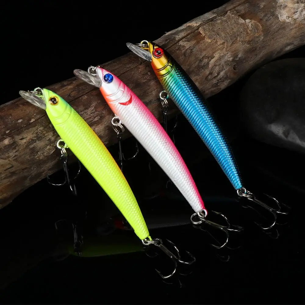 

Minnow Lure Classic Ring Beads Fish Bait Hard Bait Freshwater Long Shot Mino Lure With Ring Beads Wobbler Fishing Tackle