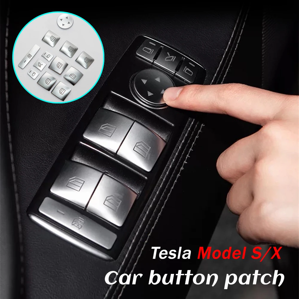 

Аксессуары для интерьера автомобиля Tesla модель S и Tesla модель X 2017-2020, сверхтонкие, замки для окон и дверей, 14 шт./компл.