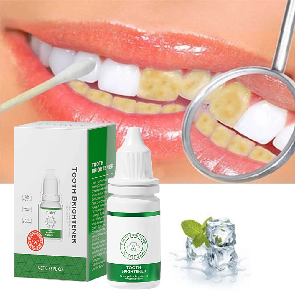 

10ml Teeth Whitening Essence Oral Remove Plaque Stains Teeth Whitening Serum Dental Oral Care for White and Bright Teeth Clean