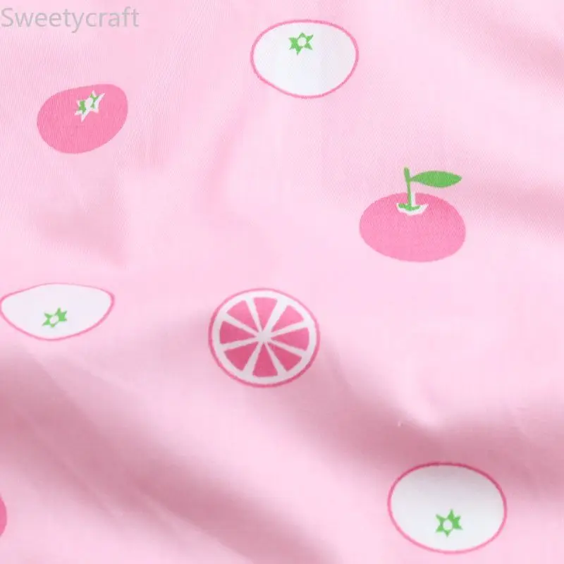 Ткань с принтом ЛИМОННЫХ персонажей для детей 100% хлопок саржа Лоскутная сделай