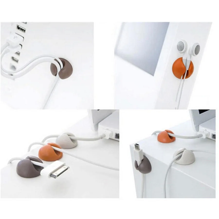 10 шт./круглый зажим для намотки кабеля набор наушников держатель провода