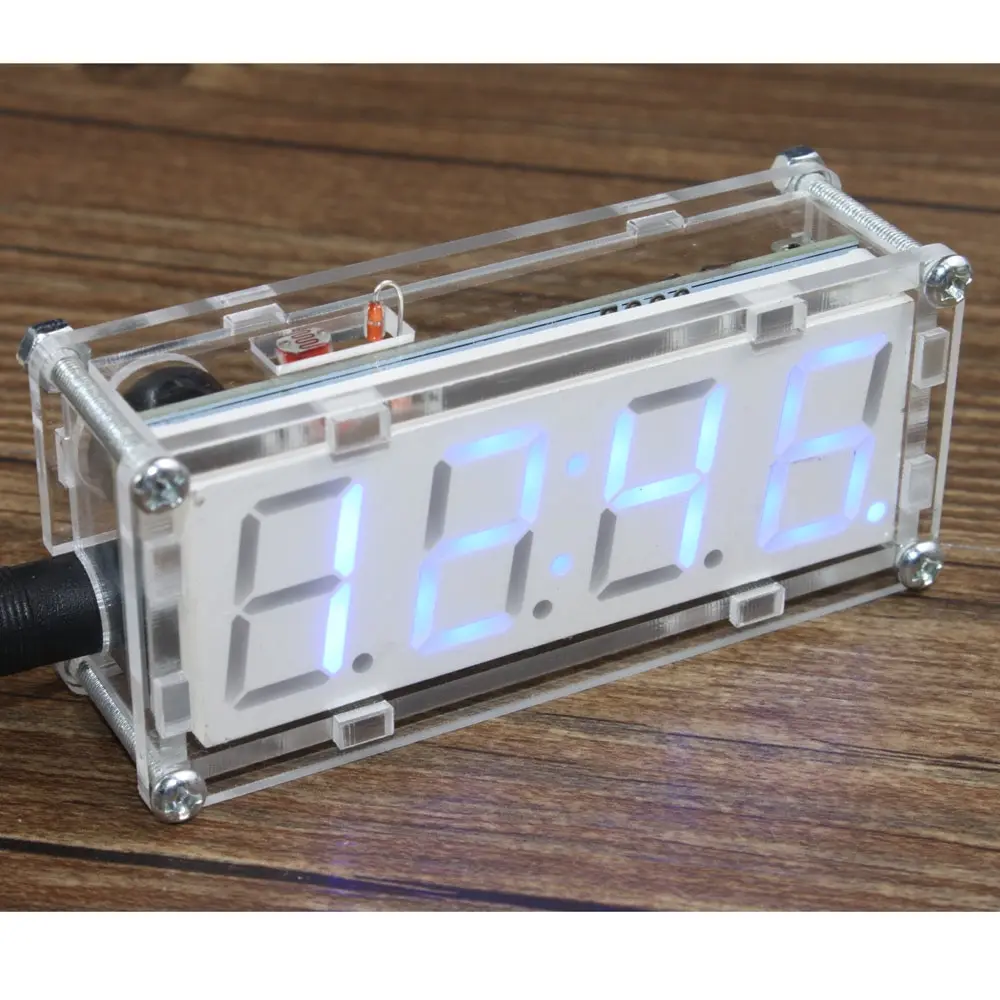 Красочный DIY светодиодный набор цифровых часов микроконтроллер цифровые часы