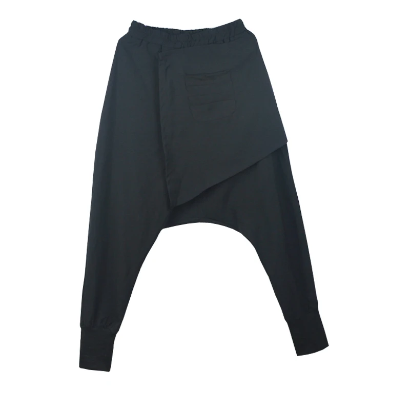 Осенние и зимние брюки свободные толстые низкие Висячие маленькие ботильоны