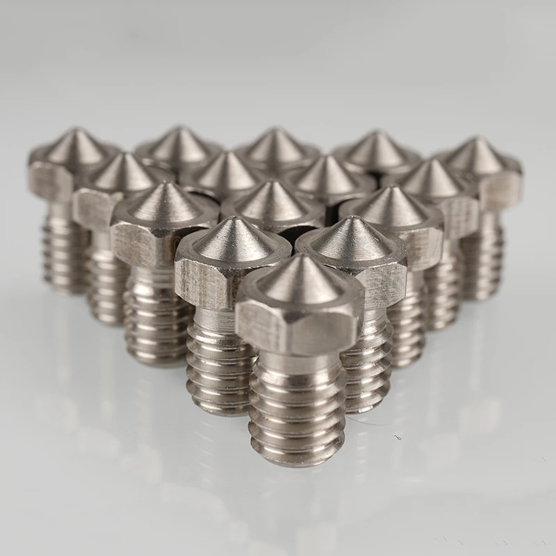 Сопло KINGROON E3D V5 V6 из нержавеющей стали сопла с резьбой M6 детали для 3D принтера 0 25/0