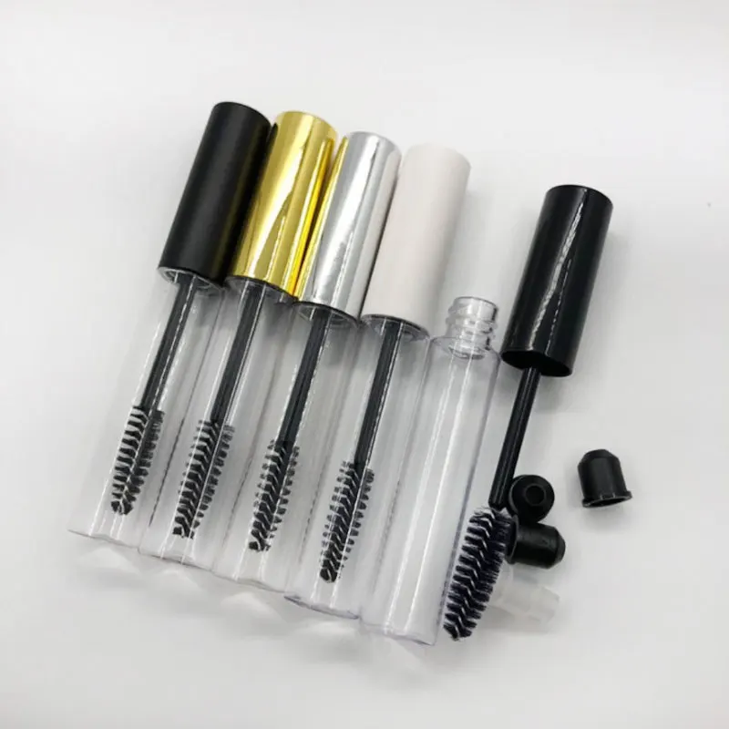 

New 2pcs Hot Sale 10ml Empty Eyelashes Tube Vials Bottle Tool Fashion For Castor Oil DIY Mascara Container Set With Silver Cap