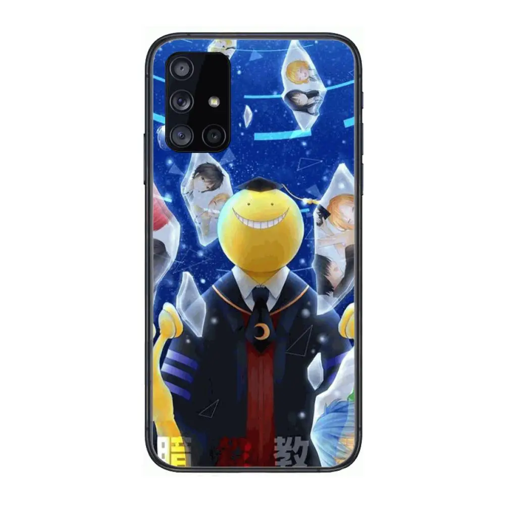 

Anime classroom Octopus Teacher Phone Case Hull For Samsung Galaxy A 90 50 51 20 71 70 40 30 10 80 E 5G S Black Shell Art Cell