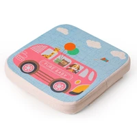 portable cartoon high chair pad booster dining room detachable sponge increasing seat cushion safety buckle for toddler