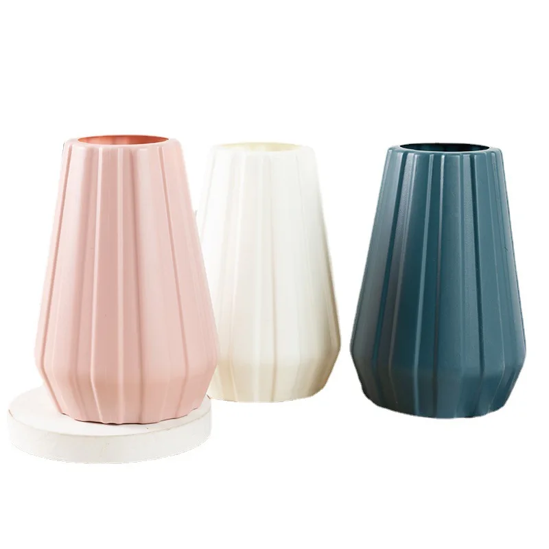 

New Lightweight Simulation Flower Arrangement Vase Studio Shooting Props Home Decoration Engineering Gardening Plastic Vase DIY