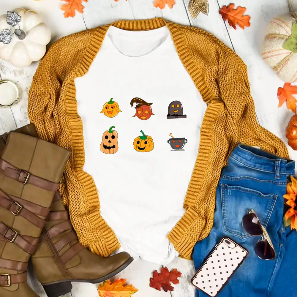 

Футболка женская с графическим принтом, 100% хлопок, осень