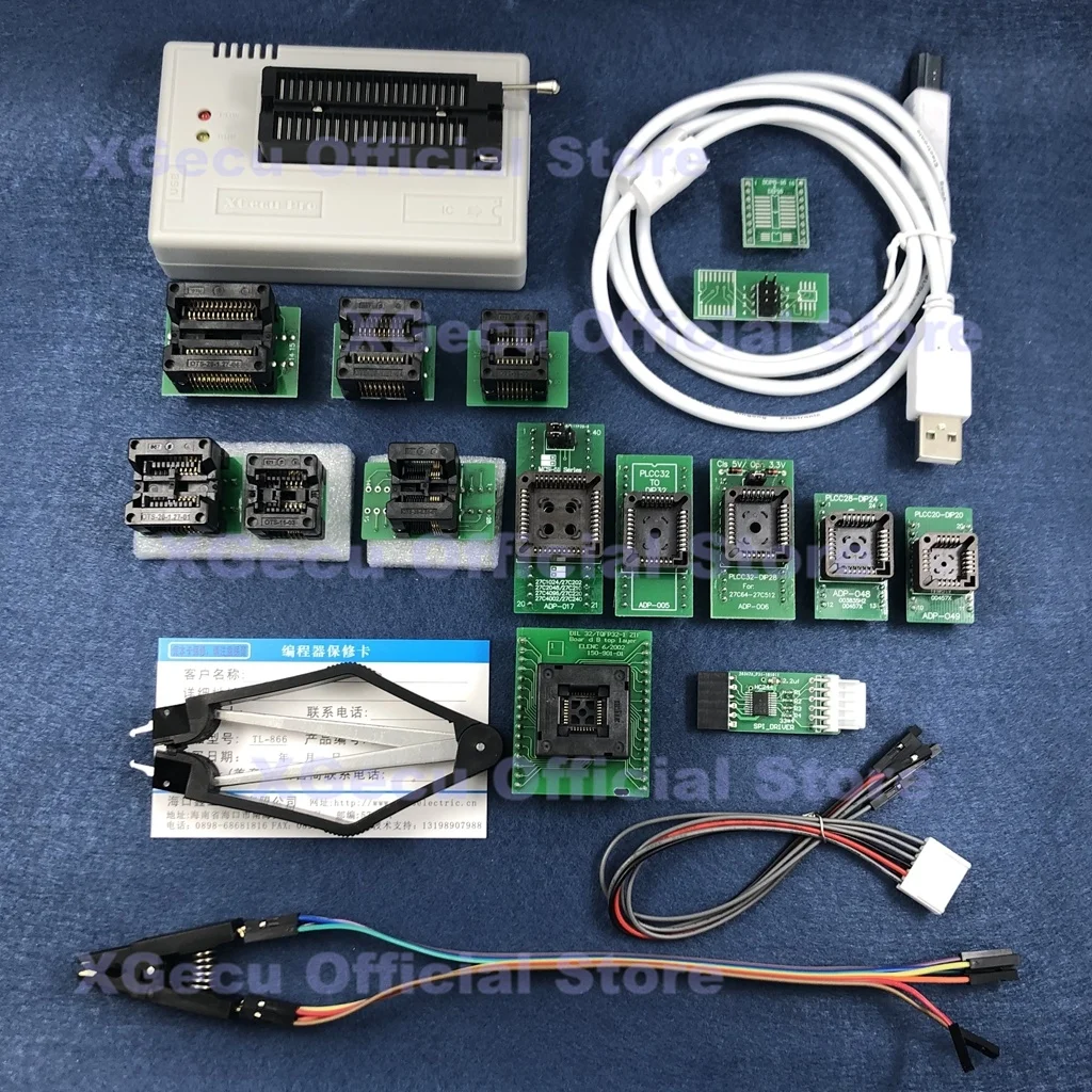 Черная розетка V11.30 XGecu TL866II Plus USB-программатор с поддержкой 16842 + IC SPI Flash NAND EEPROM MCU
