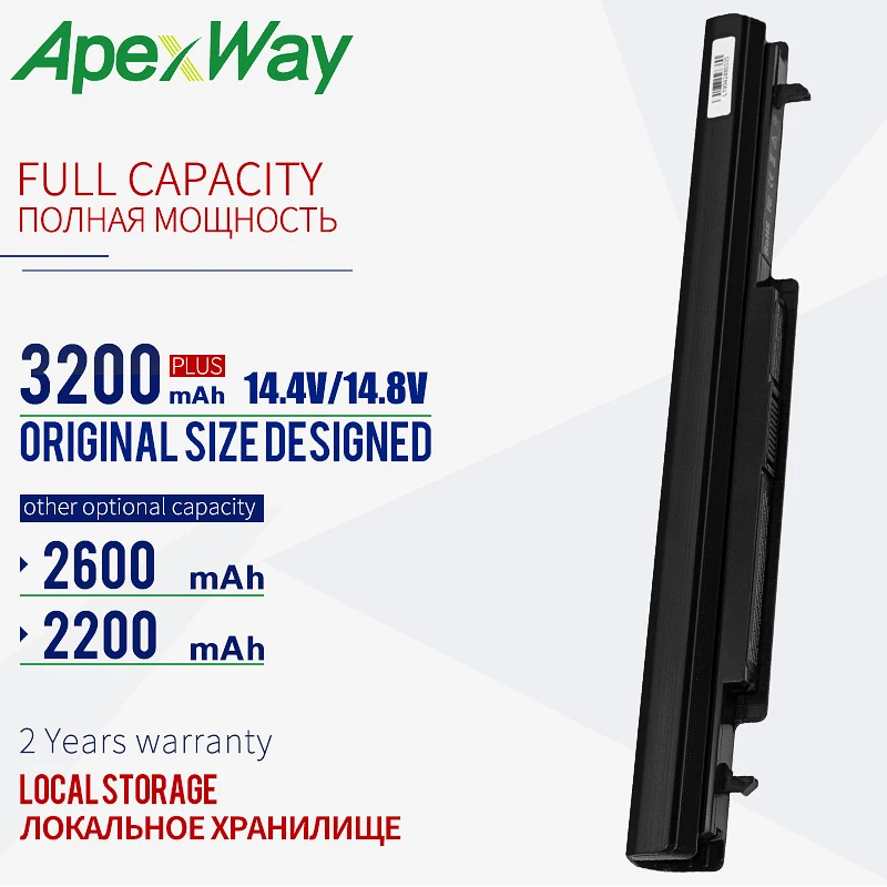Аккумулятор K56C K56CB 2200 мАч для Asus E46 E46C E46CA E46CB E46CM K46C K46CA K46CB K46CM K46V K56CA K56CM K56V R405C|e46|e46