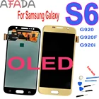 AAA + Oled для Samsung Galaxy S6 G920 G920F G920i ЖК-дисплей сенсорный экран дигитайзер в сборе с рамкой для SM-G920F G920i Lcd