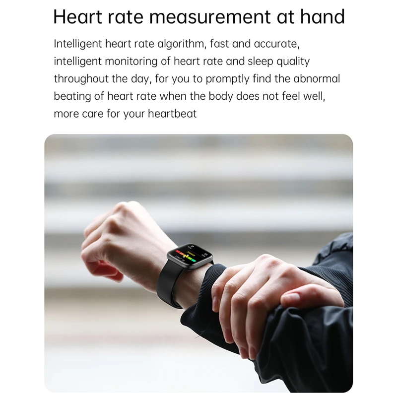 

Full Press Smartwatch 1.69 Inch Sport Mode Smart Watch Women Heart Rate Blood Pressure Monitor for IOS Android
