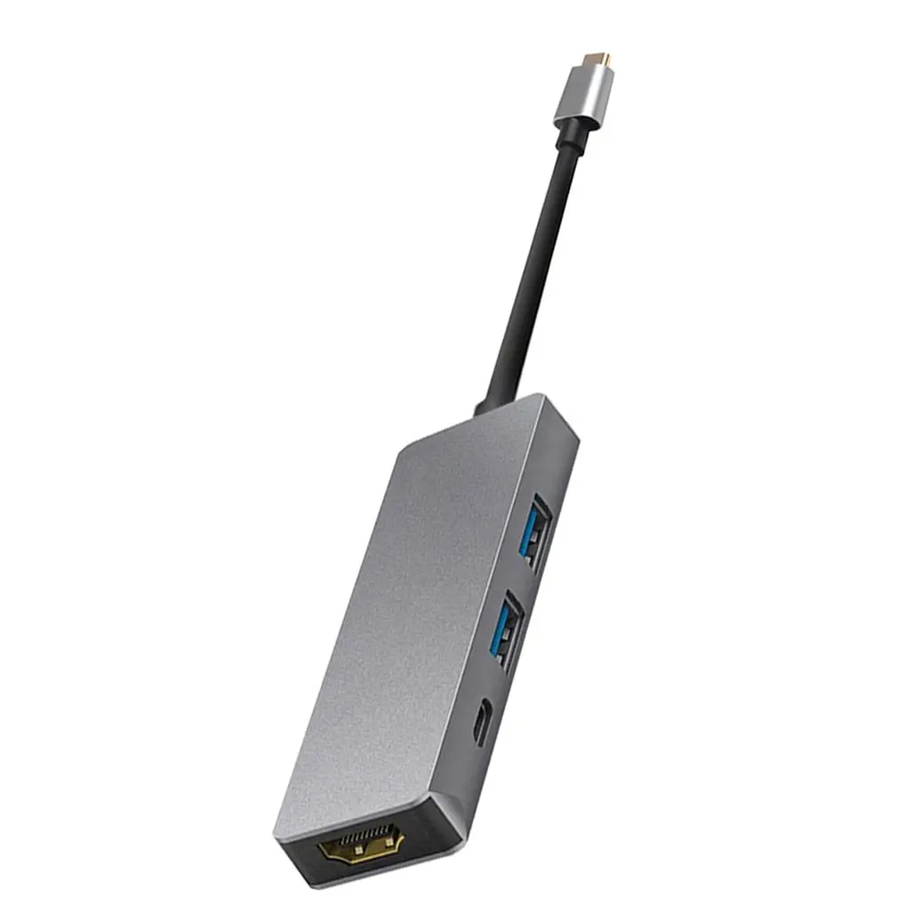 

Hub 4in1 USB-C Hub AV Port Adapter Cable HDM-compatible 4K Universal High Speed Stable Signal Usb Hub
